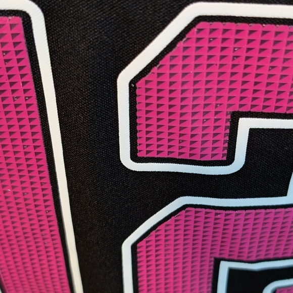 #12 RODGERS Pink & Black Jersey Green Bay Packers NFL Team Apparel Breast Cancer - Picture 6 of 10